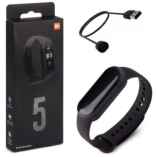 Фитнес браслет Smart Braslet M5 черный 52500₽