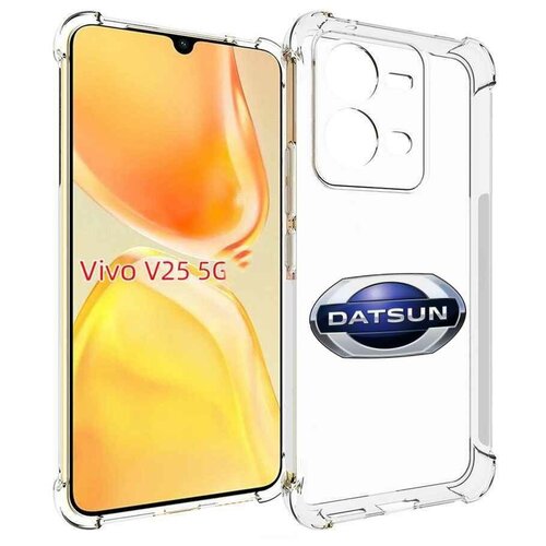 Чехол MyPads datsun мужской для Vivo V25 5G / V25e задняя-панель-накладка-бампер