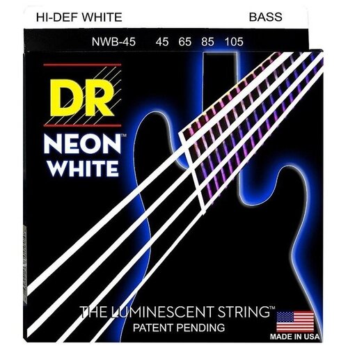 фото Струны для бас-гитары dr string nwb-45 hi-def neon
