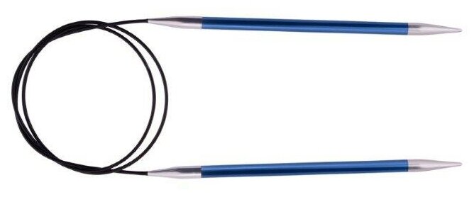 47210 Knit Pro Спицы круговые для вязания Zing 4,5мм/150см, алюминий, иолит