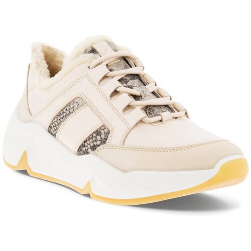 фото Кроссовки ecco chunky sneaker w, серый/бежевый, 37 размер