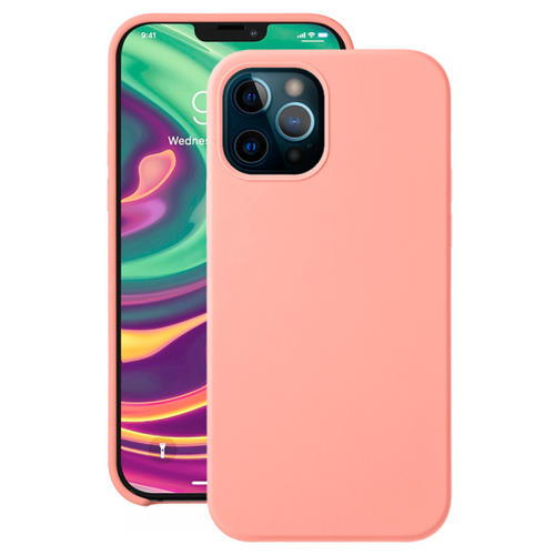 фото Накладка силикон deppa liquid silicone для apple iphone 12/12 pro розовый арт.87712