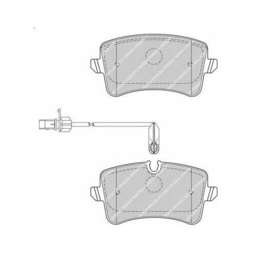 Колодки тормозные AUDI A6/A7 10- задн. FERODO FDB4410