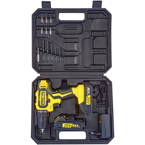 Набор инструментов с аккумуляторным шуруповертом 13 предметов GOODKING ESH-2002013 набор сверл набор бит для дома для дачи 359200₽