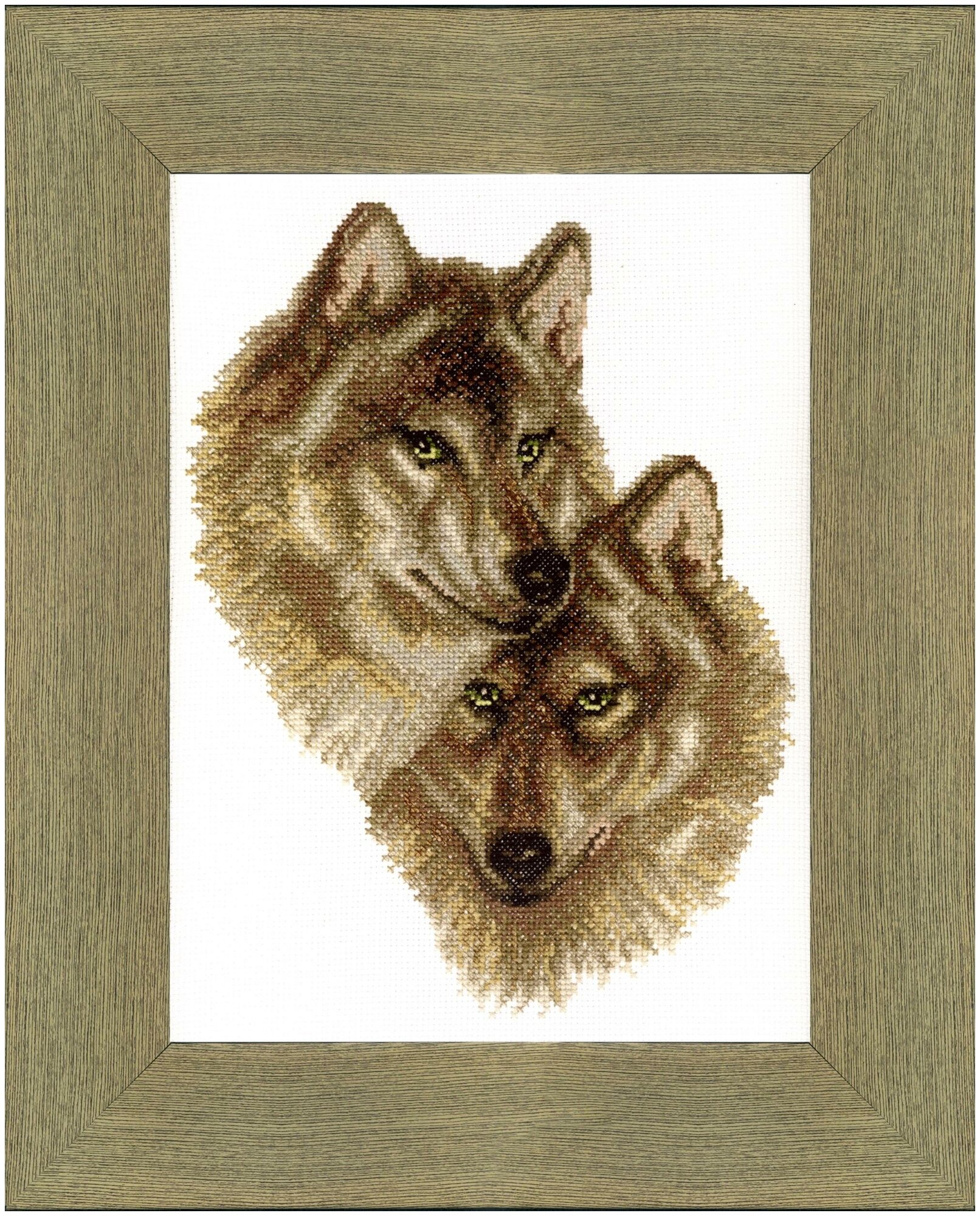 ВТ-058 Набор для вышивания крестом Crystal Art Волк и волчица