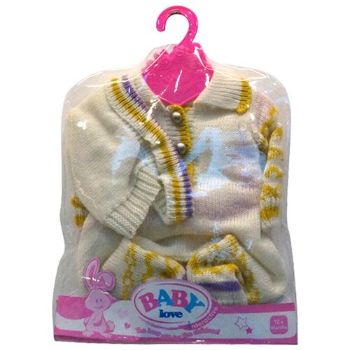 фото Одежда для кукол: свитер, размер: 30x20см, текстильные материалы, от 1 года, цвет розовый junfa toys