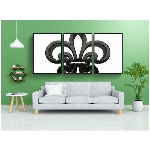 фото Набор модулных постеров для интерьера "лили, символ, геральдика" 60x90 см. в тубусе, без рамки lotsprints