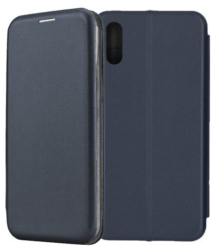 Чехол-книжка Fashion Case для Xiaomi Redmi 9A темно-синий