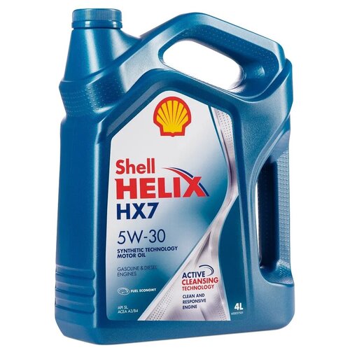 фото Масло моторное shell helix hx7 5w30 acea a3/b3, a3/b4, api sl/cf п/синт. (4л)