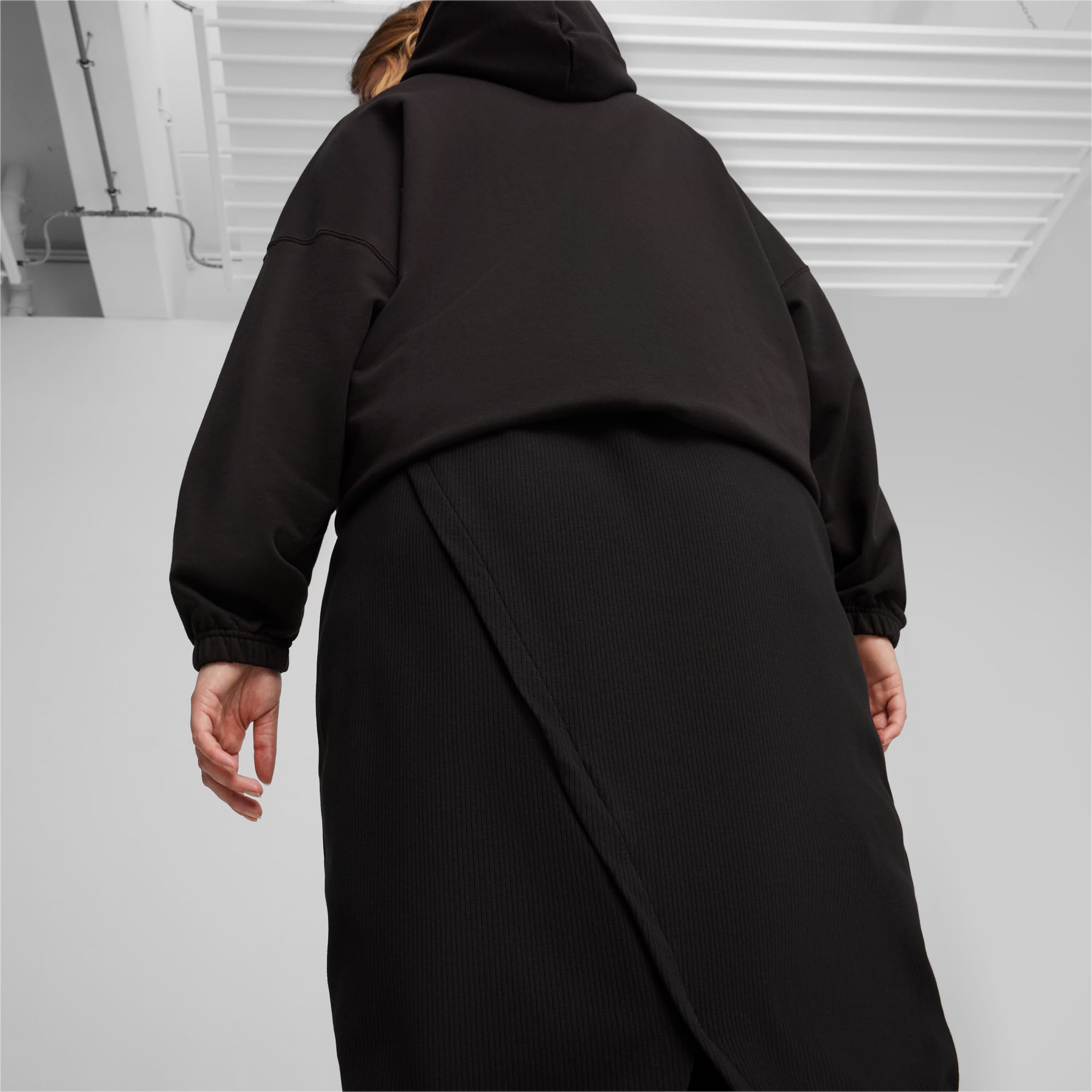 Юбка PUMA Classics ribbed midi skirt, размер 44, бежевый — фото 1