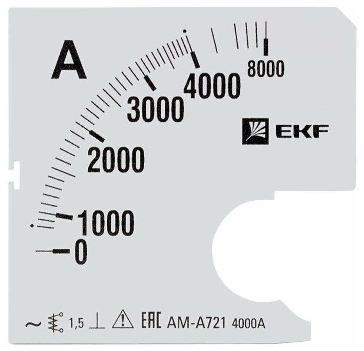 Шкала сменная для A721 4000/5А-1.5 PROxima EKF s-a721-4000 1шт