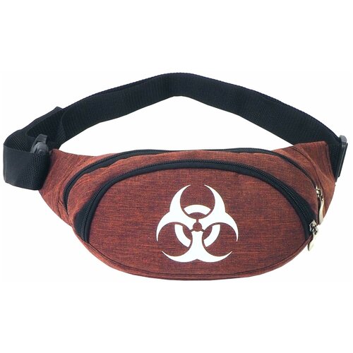 Сумка на пояс CROSS CASE CC-4020-05 бордовая