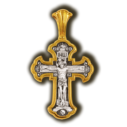 Крестик Елизавета, серебро, 925 проба распятие господа иисуса христа икона на холсте