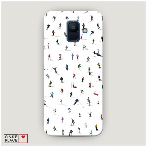 фото Чехол пластиковый samsung galaxy a6 хобби лыжи case place