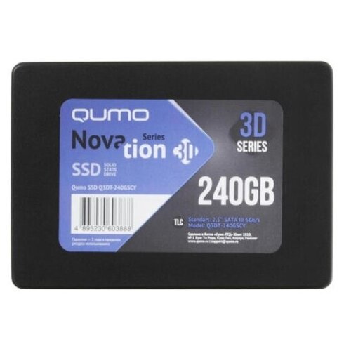SSD-накопитель Qumo SSD 240GB Novation TLC Q3DT-240GSCY 484000₽