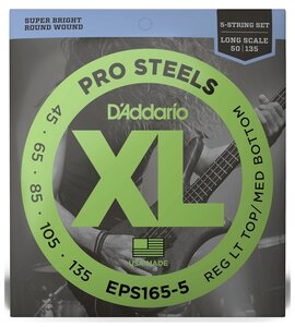 Фото Набор струн D'Addario XL ProSteel EPS165-5