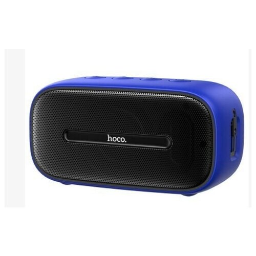 Колонка портативная HOCO BS43 Cool sound пластик Bluetooth FM TF AUX TWS водонепроницаемый цвет синий 216400₽