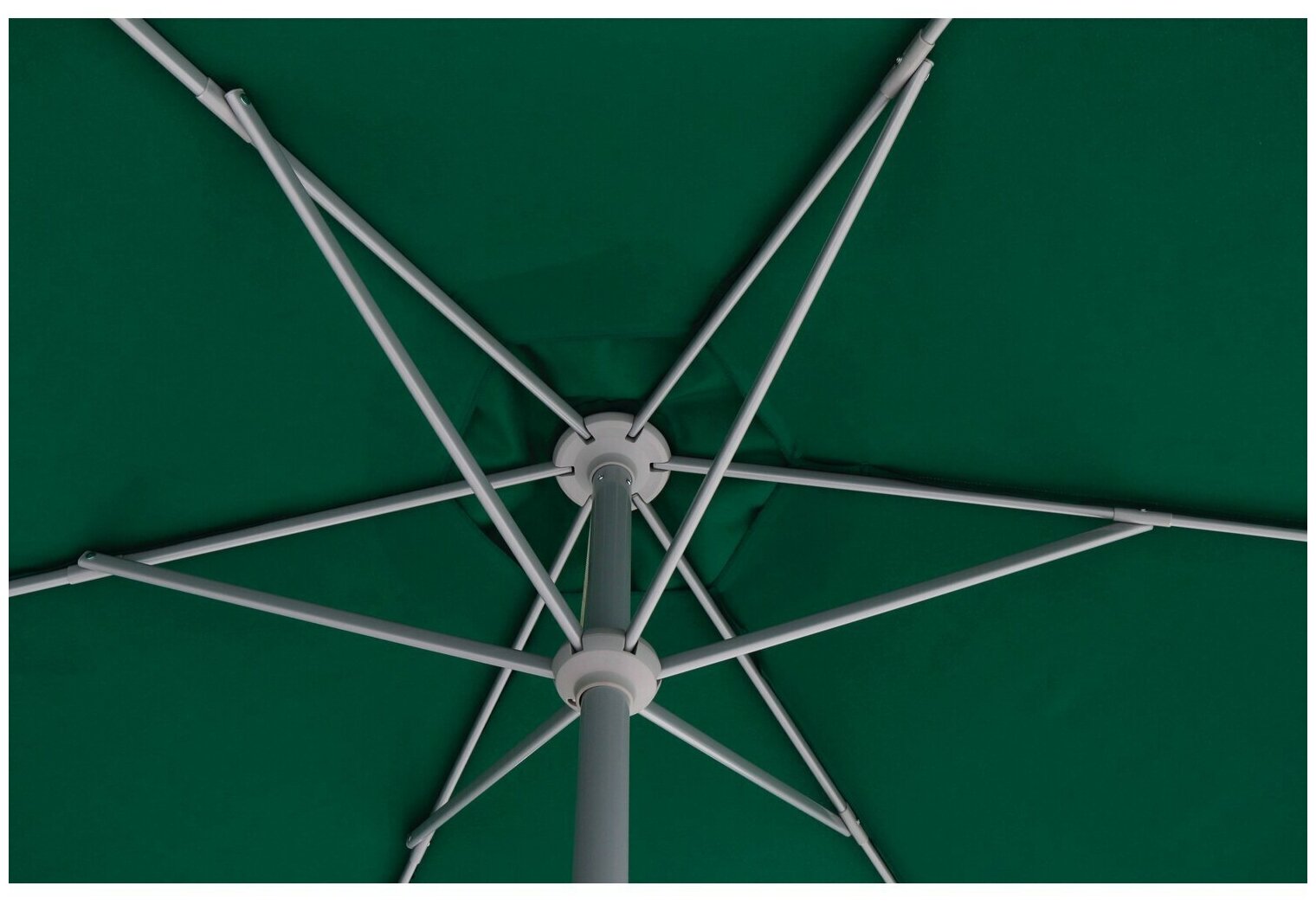 Зонт садовый Eufolal зеленый 270 х 230 см - фотография № 12