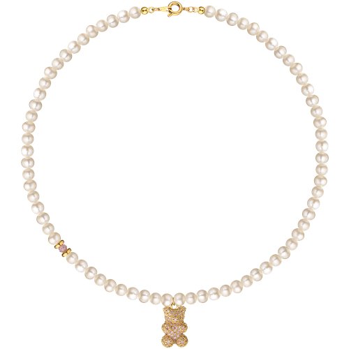 Чокер By Soul, жемчуг пресноводный, жемчуг барочный, длина 38 см, розовый