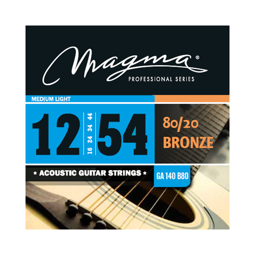 Комплект струн для акустической гитары Magma GA140B80