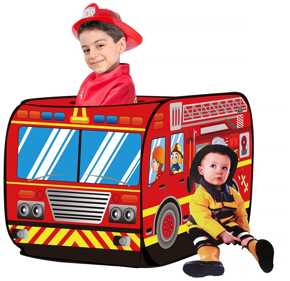 Дом + 50 шаров Pituso Пожарный фургон