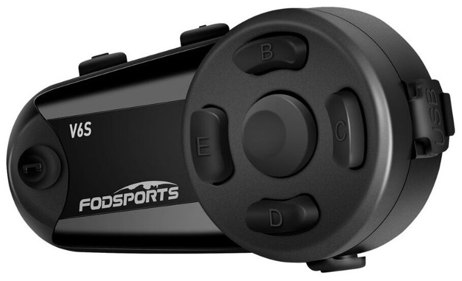 Мотогарнитура для шлема Fodsports V6S Bluetooth 50