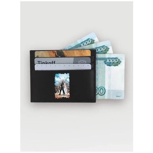 Кредитница / Футляр для карт / Картхолдер Russian.Handmade из натуральной кожи Final Fantsy №2