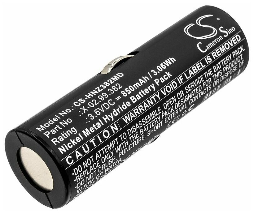 Аккумулятор CameronSino CS-HNZ382MD для рукоятки Heine Beta Handles, Ophthalmoscope Beta 200, Ophthalmoscope Beta 200s (X-02.99.382) 850mAh