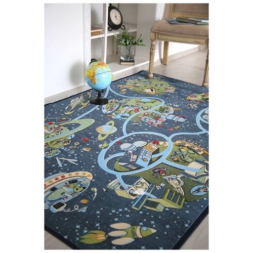 HBC Детский развивающий ковер PTT Sorona Вселенная 1x1.5 м.