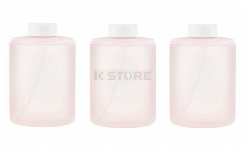 Xiaomi Мыло жидкое для дозатора Mijia pink, 3 шт, 320 мл, PMXSY01XW