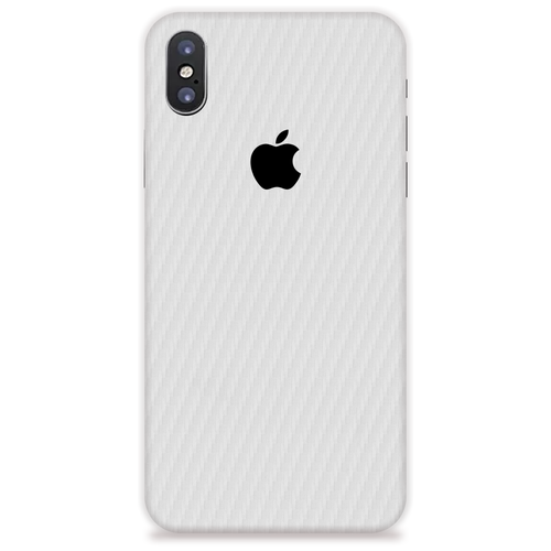 фото Чехол-наклейка виниловый skinz для iphone x carbon white