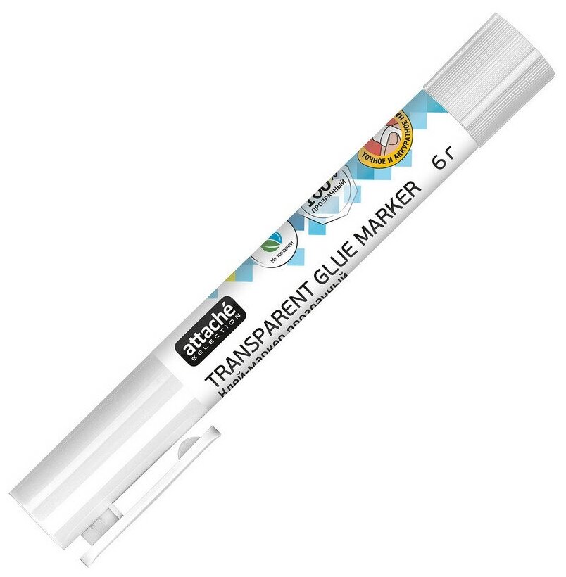 Клей-маркер Attache Selection 6г в форме ручки прозрачный