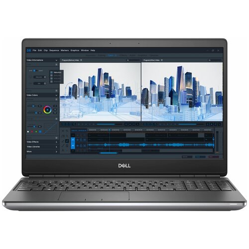 фото Ноутбук dell precision 7560-0754 intel core i7 11850h, 2.5 ghz - 4.8 ghz, 16384 mb, 15.6" uhd 3840x2160, 1000 gb ssd, dvd нет, nvidia rtx a2000 4096 mb, windows 10 professional, серый, 2.45 кг, 7560-0754