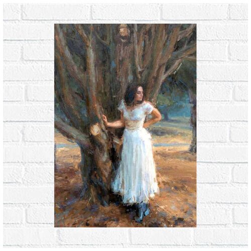 фото Постер свадебное платье, 40x53 см, бумага вау холст