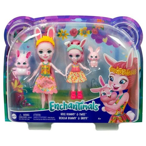 Игровой набор Mattel Enchantimals Бри Кроля с сестричкой и питомцами HCF84 игровой набор mattel enchantimals фелисити лис с сестричкой и питомцами hcf81