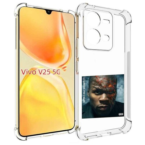 Чехол MyPads 50 Cent - Before I Self Destruct мужской для Vivo V25 5G / V25e задняя-панель-накладка-бампер