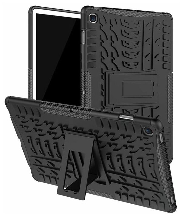 Чехол-бампер MyPads для Samsung Galaxy Tab S5e 10.5 SM-T720 / T725 64Gb противоударный усиленный ударопрочный черный