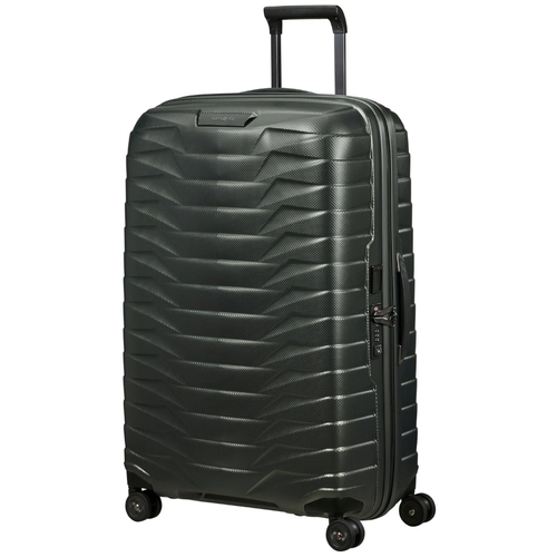 Чемодан Samsonite, 98 л, размер L, зеленый, черный