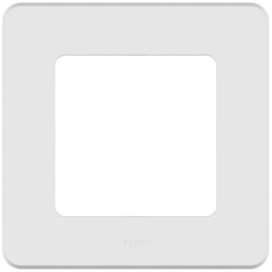 Рамка декоративная универсальная Legrand Inspiria, 1 пост, для горизонтальной или вертикальной установки, цвет "Белый"