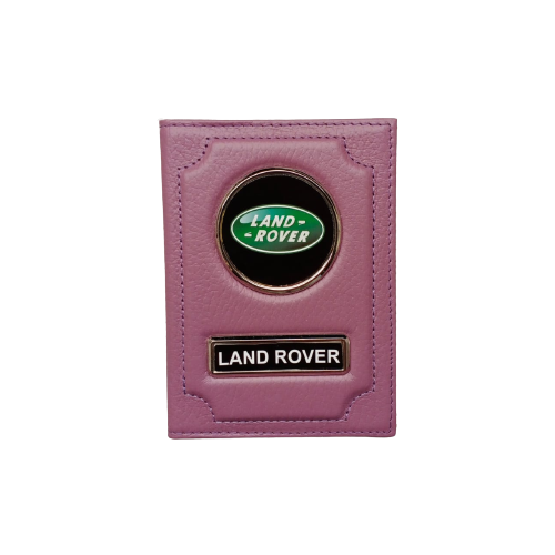 Обложка для автодокументов Land Rover (ленд ровер) кожаная флотер