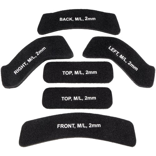 фото Запчасти для шлема head downforce fitting kit, р. m/l (56 - 59 см), black