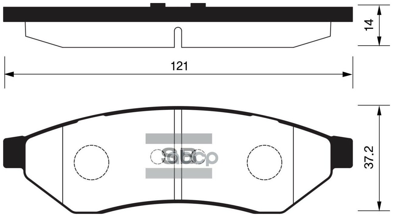 Колодки тормозные задние SP1252 для CHEVROLET Epica/Tosca 18-25 2006> / Daewoo Magnus 20-25 1999> / SUZUCI: VERONA 2004-06
