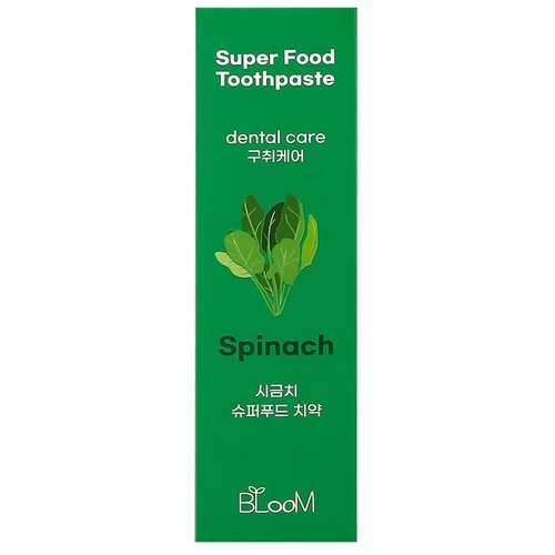 Паста зубная BLOOM SUPER FOOD Шпинат 100 г