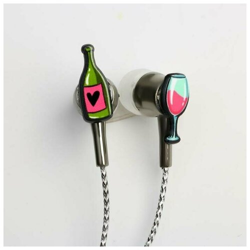 Наушники вакуумные и значок Расслабься 11 х 208 см 31900₽