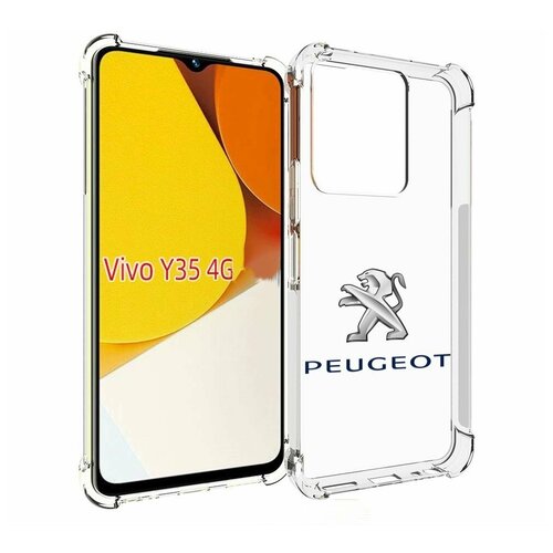 Чехол MyPads peugeot-пежо-3 мужской для Vivo Y35 4G 2022 / Vivo Y22 задняя-панель-накладка-бампер