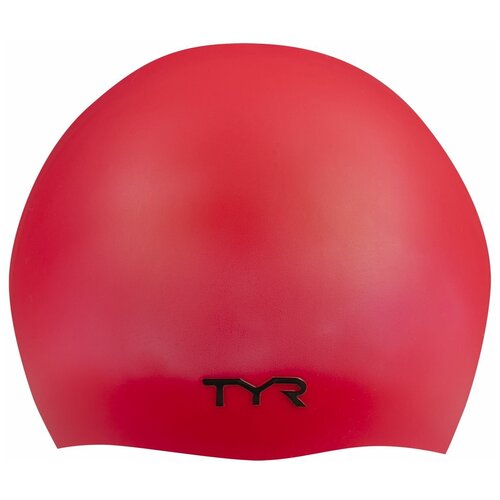 фото Шапочка для плавания wrinkle free silicone cap, силикон, lcs/610, красный tyr