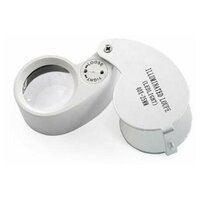 40-кратная ювелирная лупа с подсветкой (Mini 40X 25MM Jeweler Loupe Magnifier Microscope w LED)