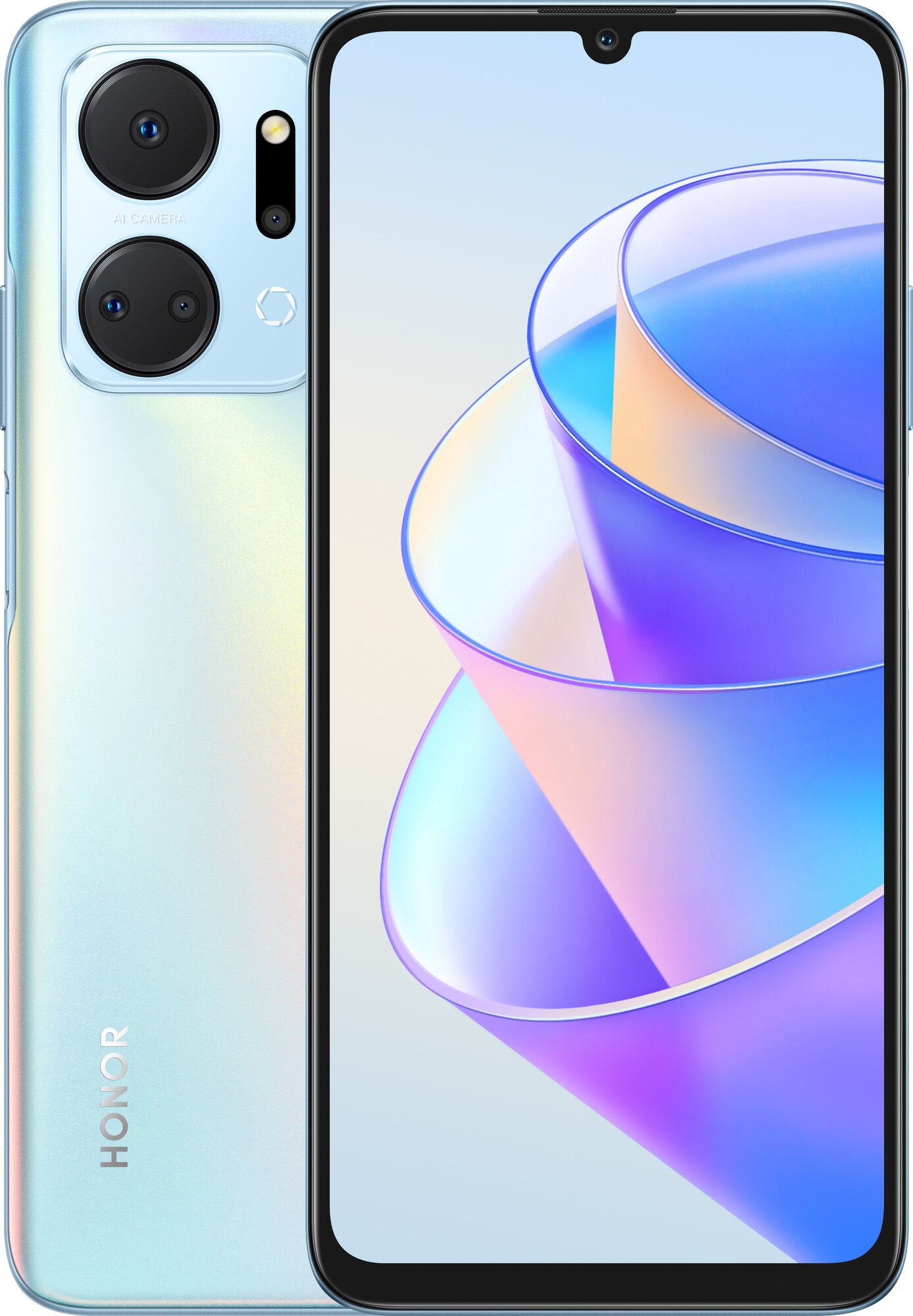 Смартфон HONOR X7a Plus 6/128 ГБ RU, Dual nano SIM, титановый серебристый