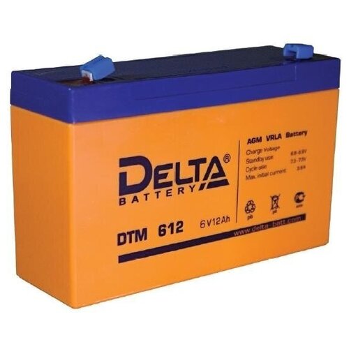 фото Аккумулятор delta dtm612 delta battery