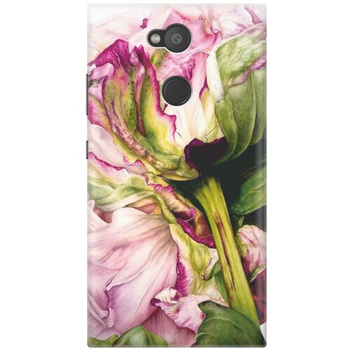 фото Re:pa накладка transparent для sony xperia l2 с принтом "нежность цветка"